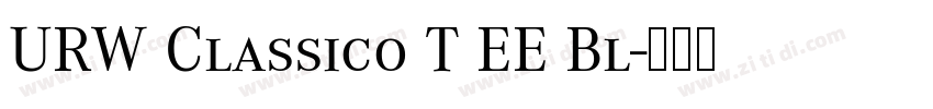 URW Classico T EE Bl字体转换